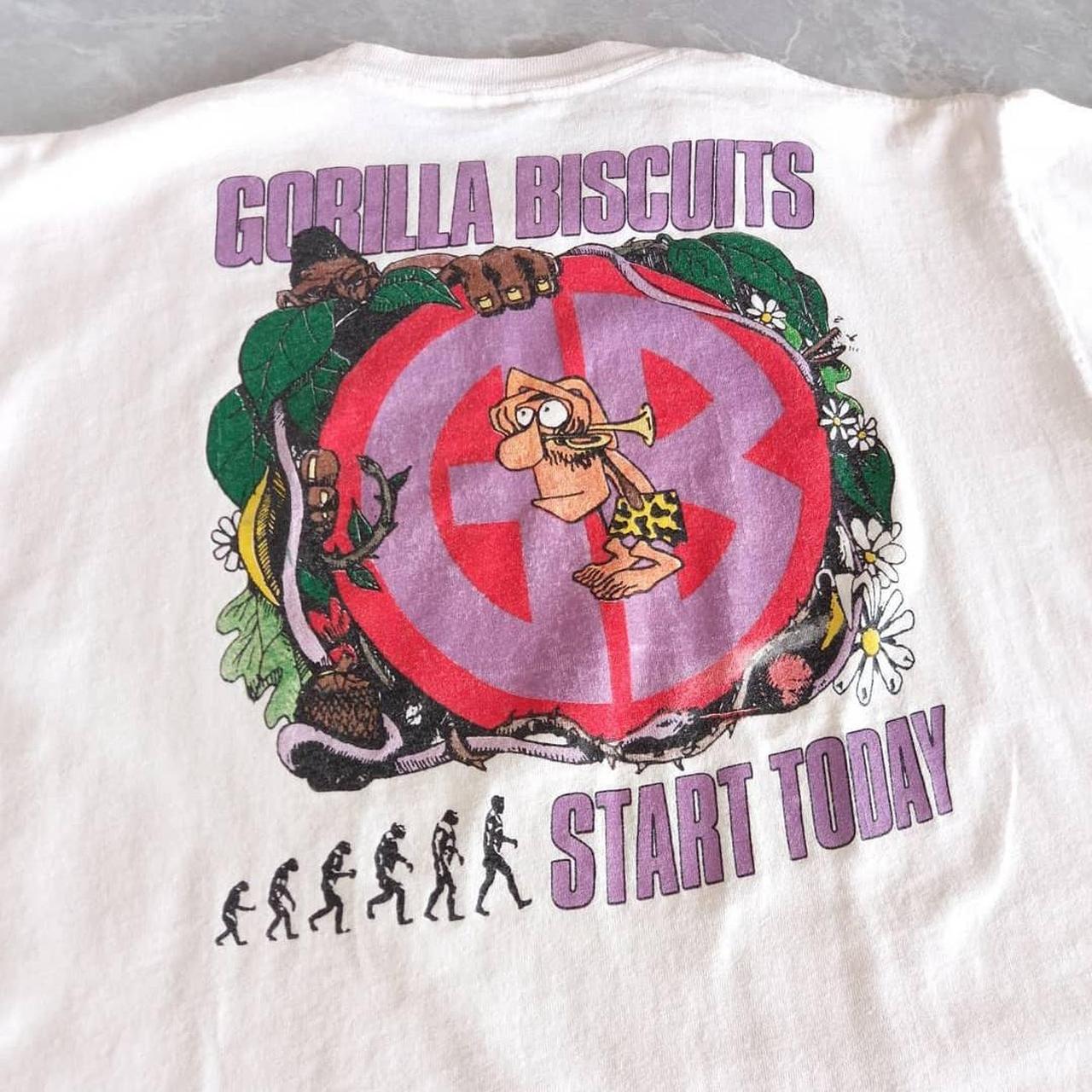Gorilla Biscuits shirt from 1989 Size large but | Depop