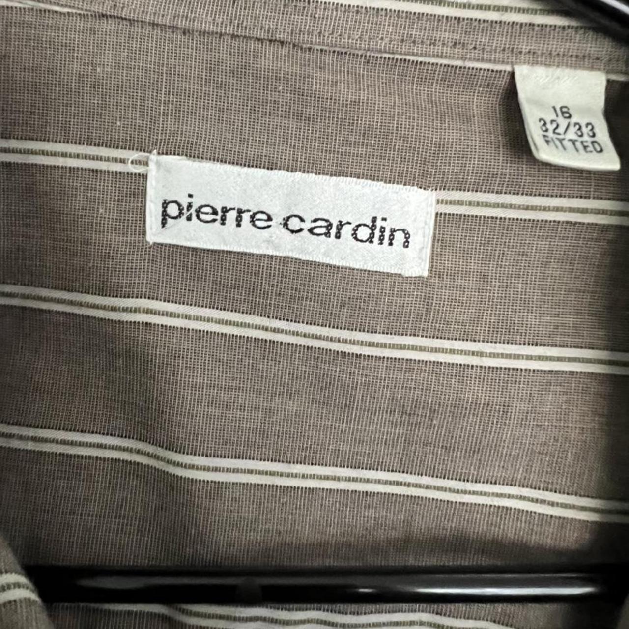 Pierre Cardin Women's Brown and White Shirt | Depop