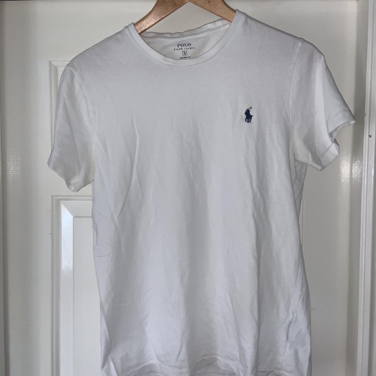White Ralph Lauren T-shirt Size: S Condition:... - Depop