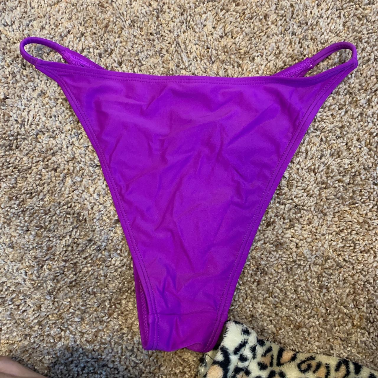 Prettylittlething Purple Bikini Bottoms Never Worn Depop 4993