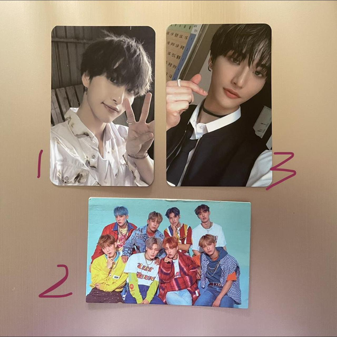 Ateez Seonghwa photocards 1,3 : 13$ 2: 9$ (slight... - Depop