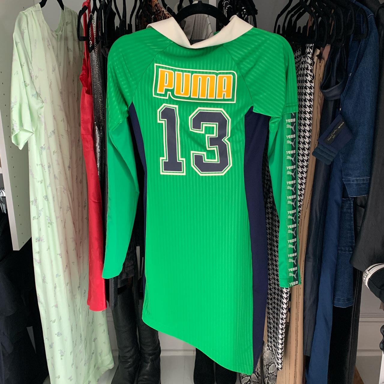 Maxi dress Fenty x Puma Green size XXS International in Cotton
