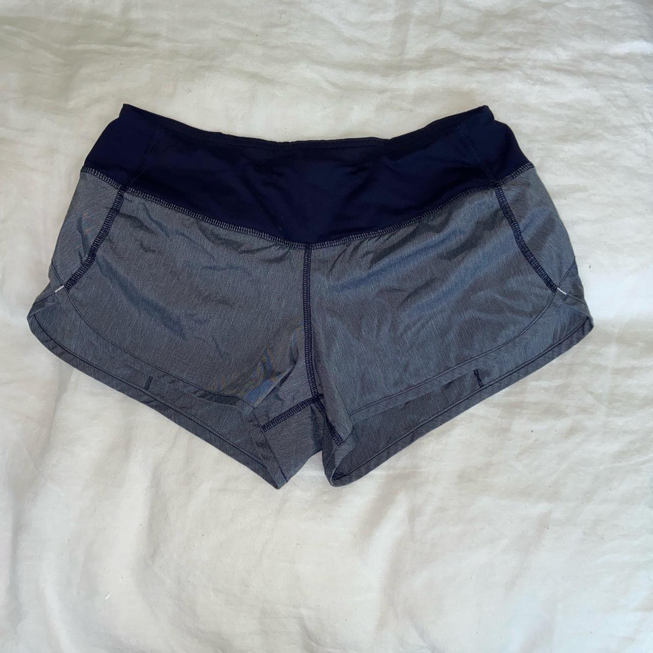 Lululemon short. Navy blue. Size 4. Length 10in.... - Depop