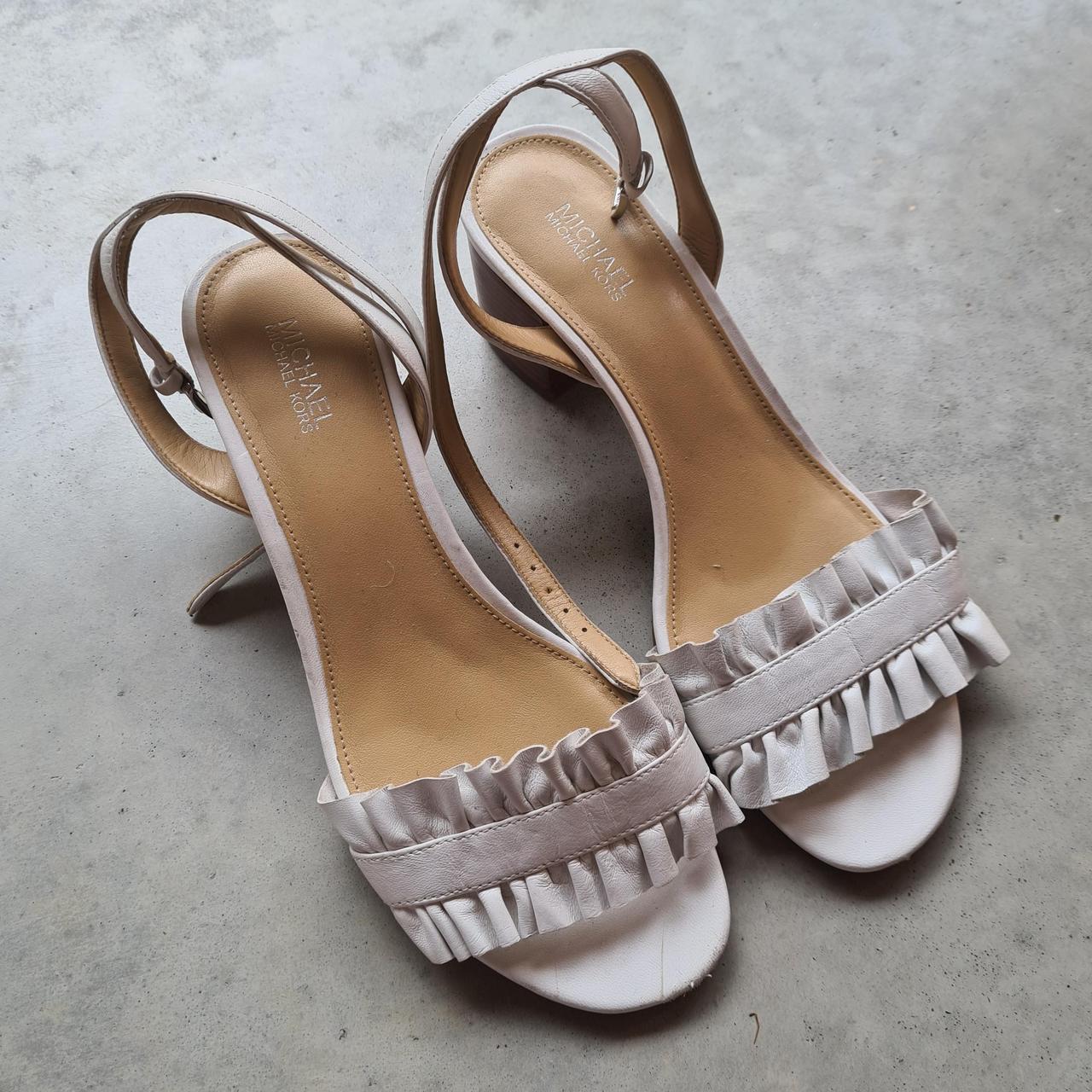 Michael Kors Women's White Sandals | Depop