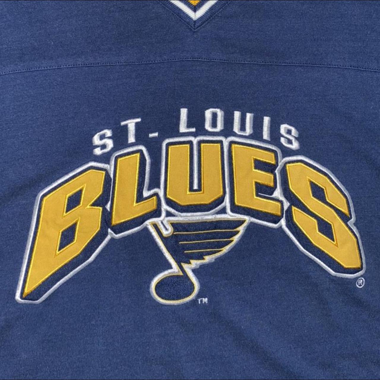 ST. LOUIS BLUES Hockey Polyester Hoodie Emroidered logos 2XL New with tags