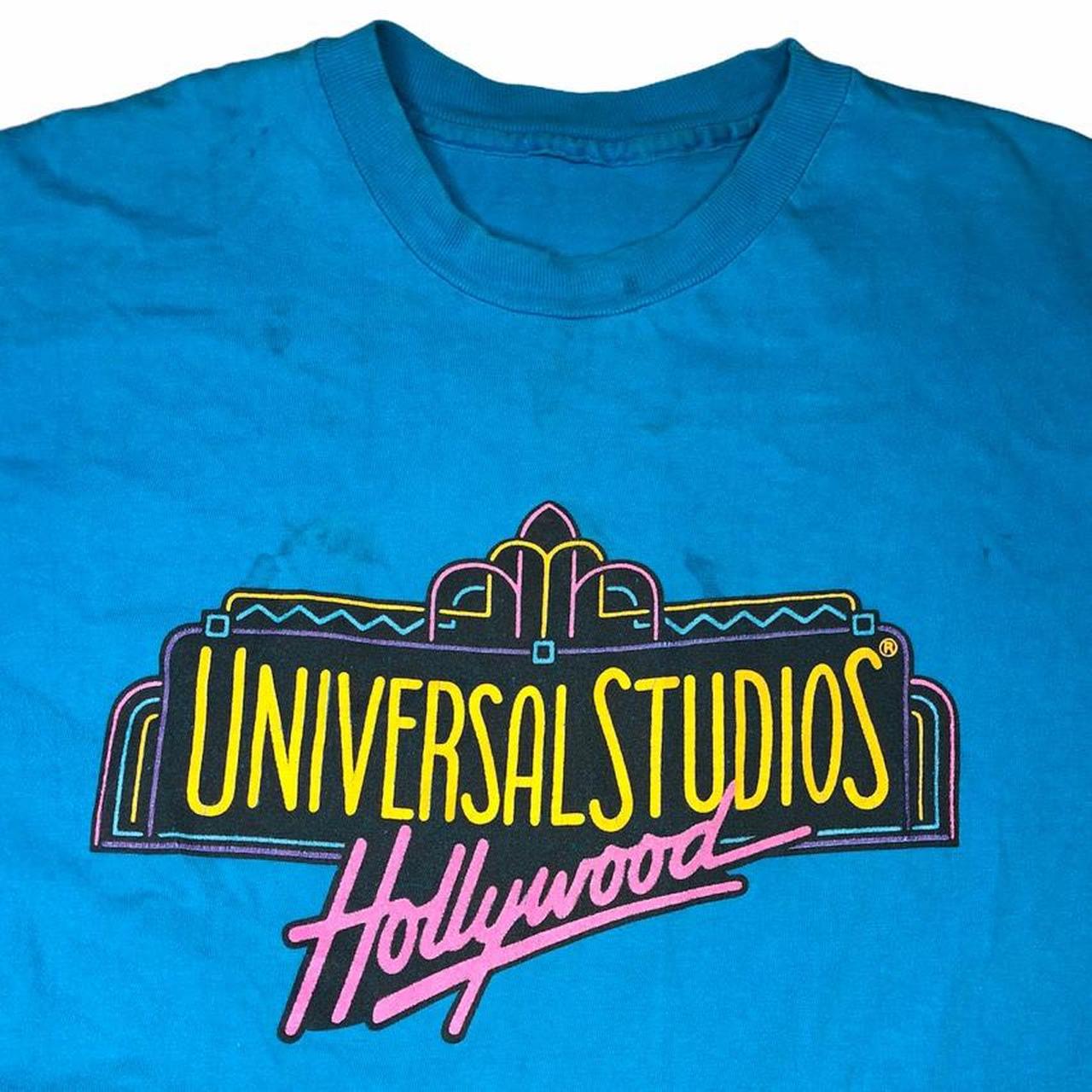 Vintage 90s Universal Studios Hollywood Graphic... - Depop