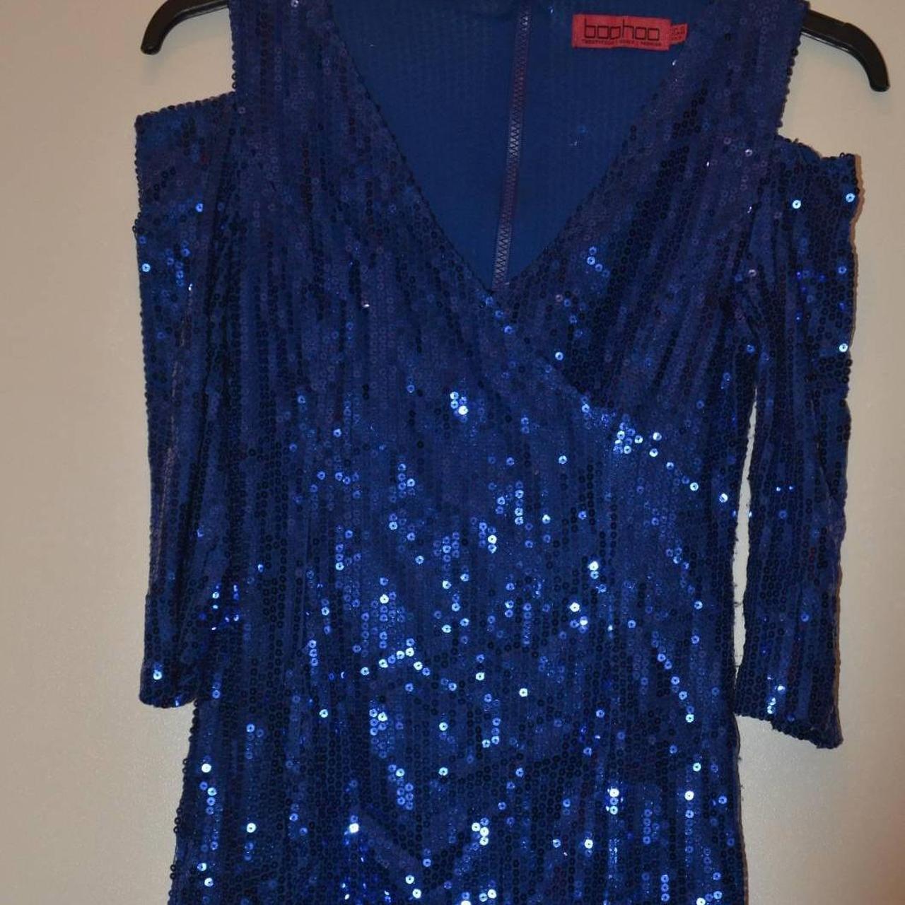 boohoo sequin shift dress