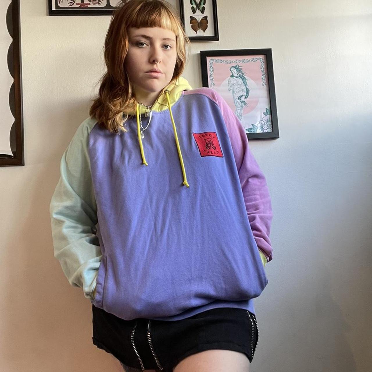 LIMITED EDITION TEDDY FRESH QUILTED PATCHWORK HOODIE - Depop