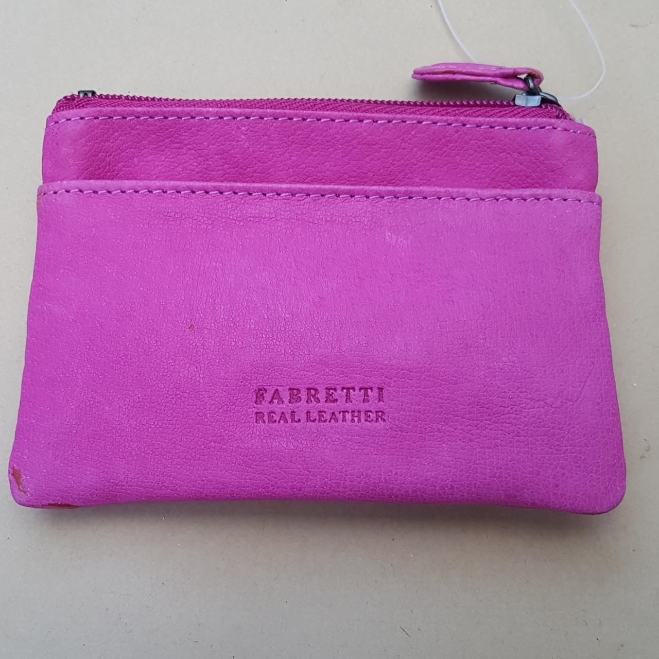 Fabretti pink leather purse