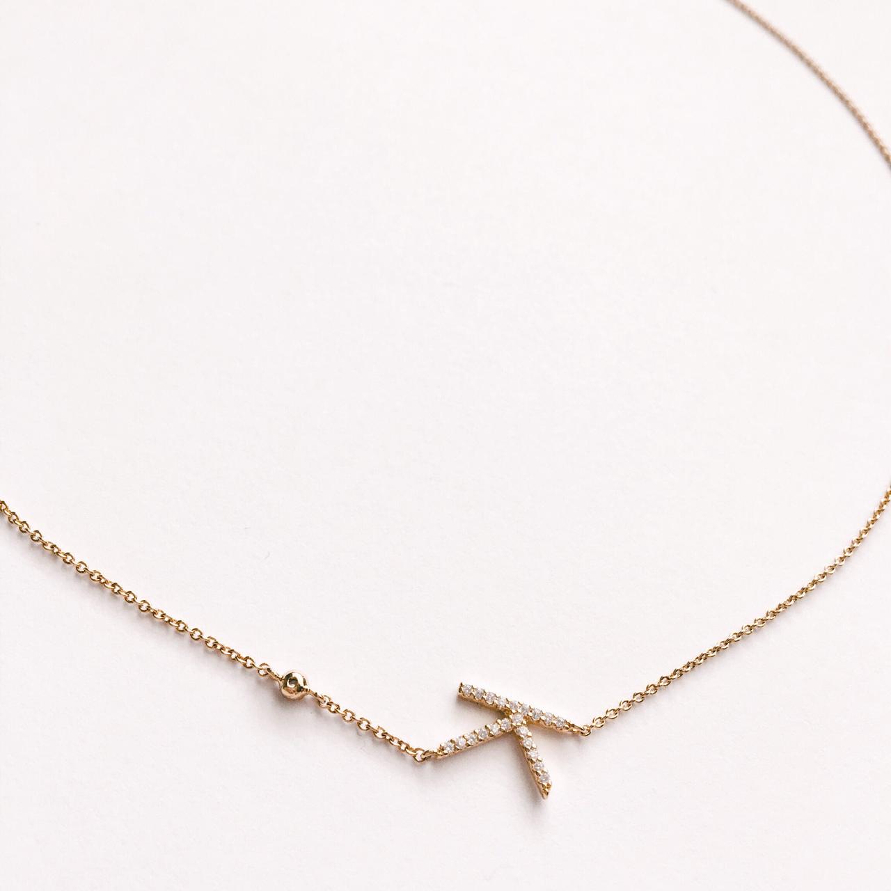 Anthropologie + Monogram Tag Pendant Necklace