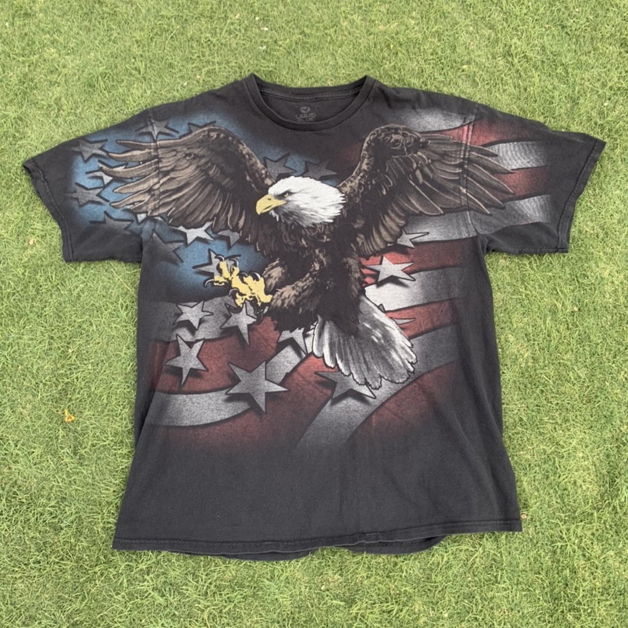 liquid blue eagle tee