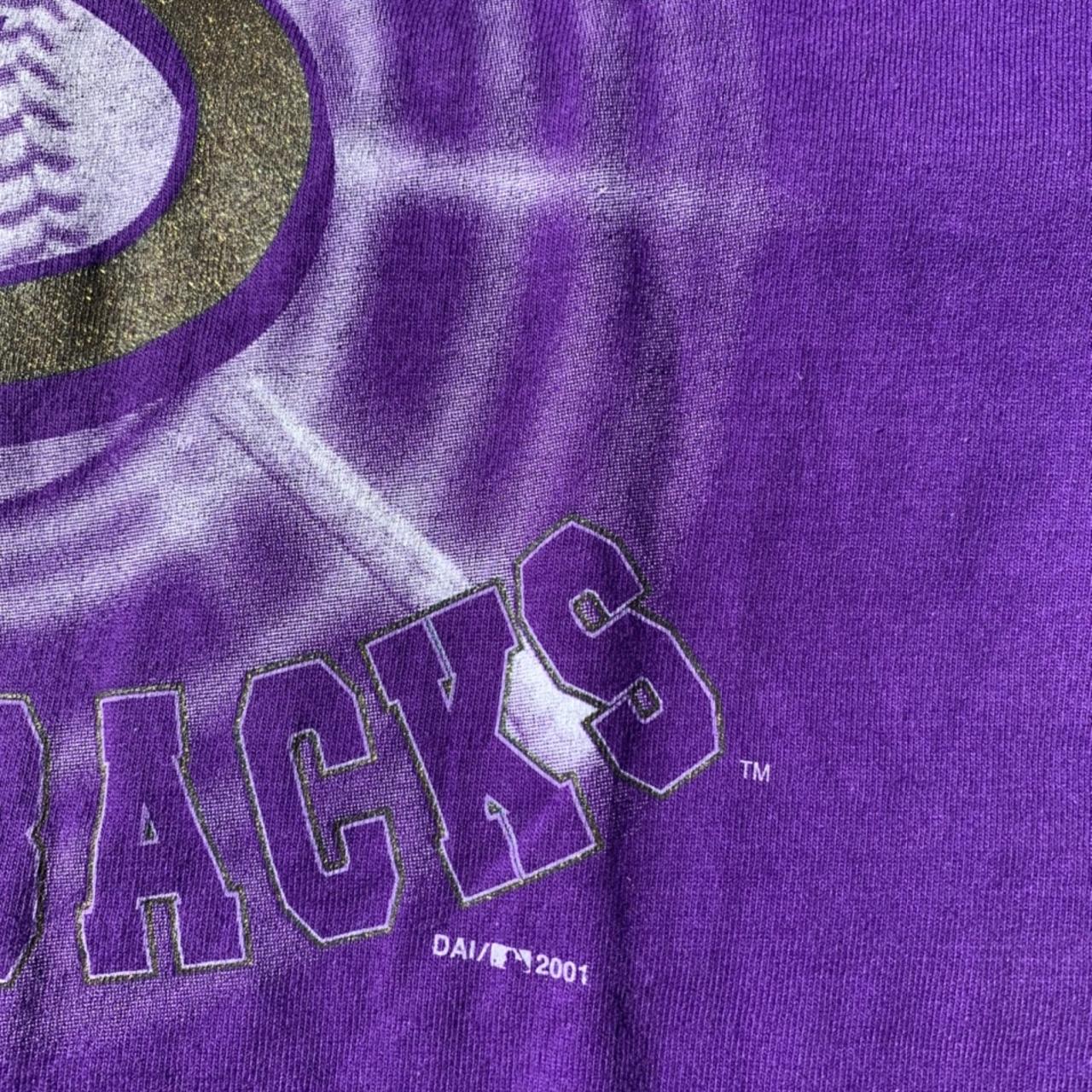 Vintage 2001 Arizona Diamondbacks T-shirt Size XL Dynasty Purple