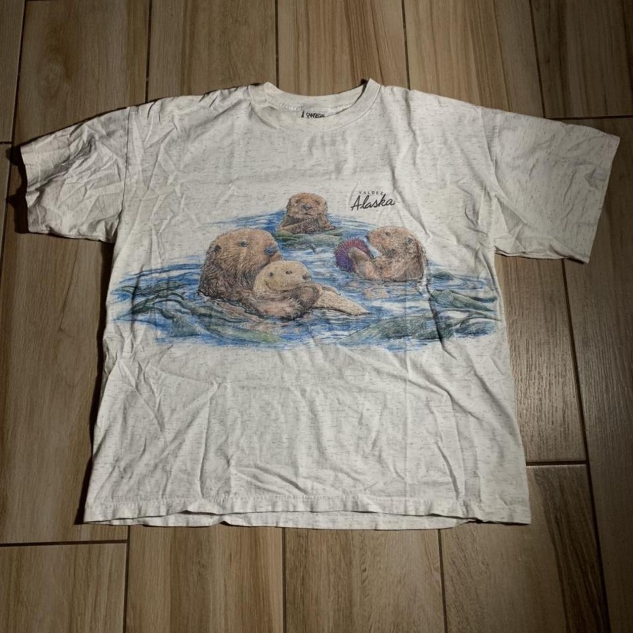 Vintage 90s single stitched Beavers Alaska double... - Depop