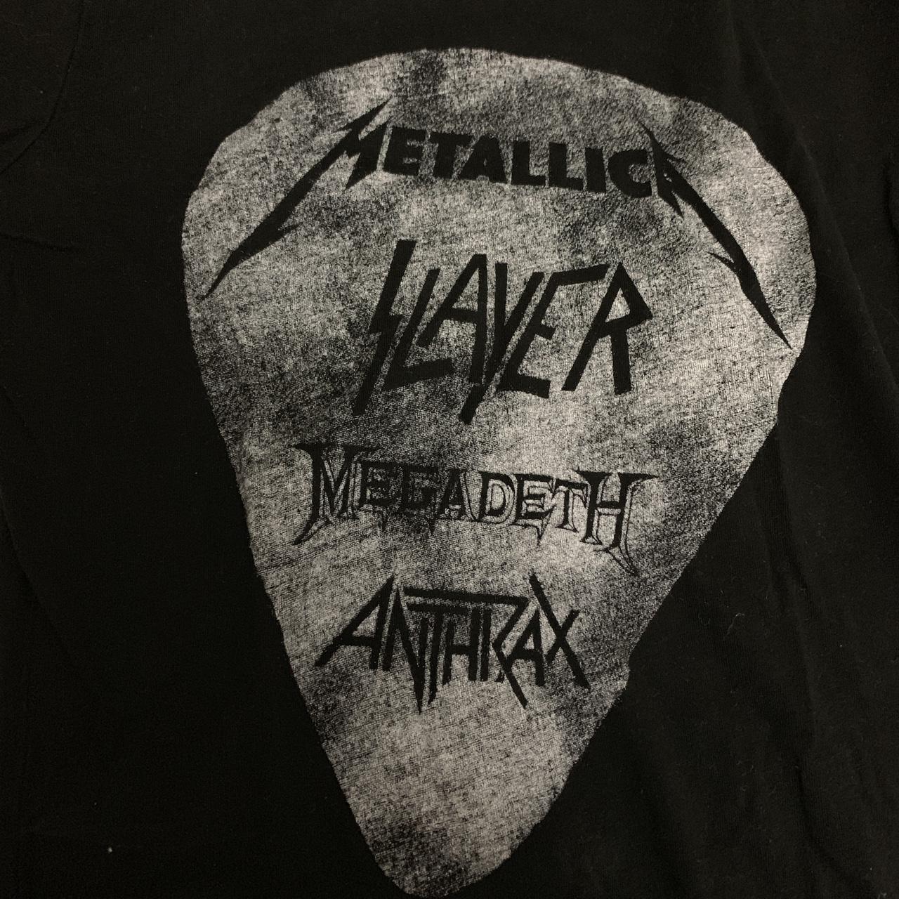 The Big 4 NYC Slayer Megadeth Anthrax Metallica Tour Shirt Size M