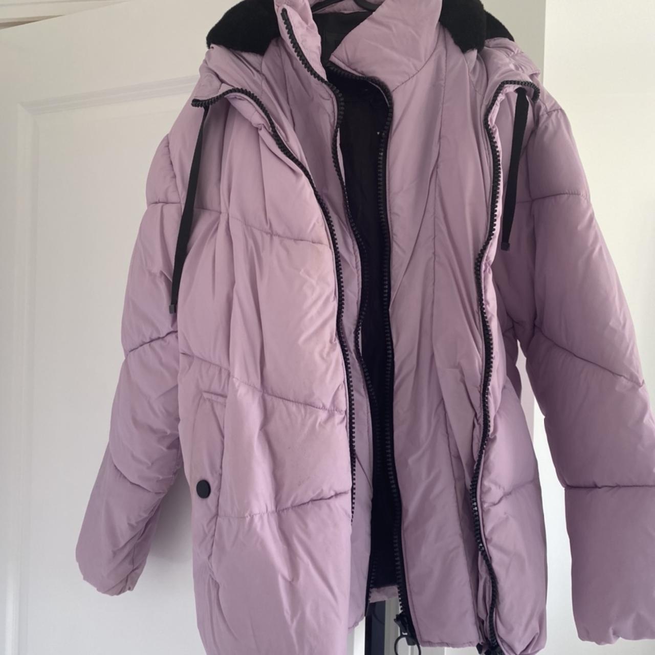 river island purple puffer jacket