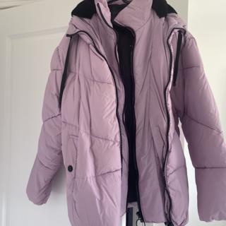 Lilac puffer jacket deals river island