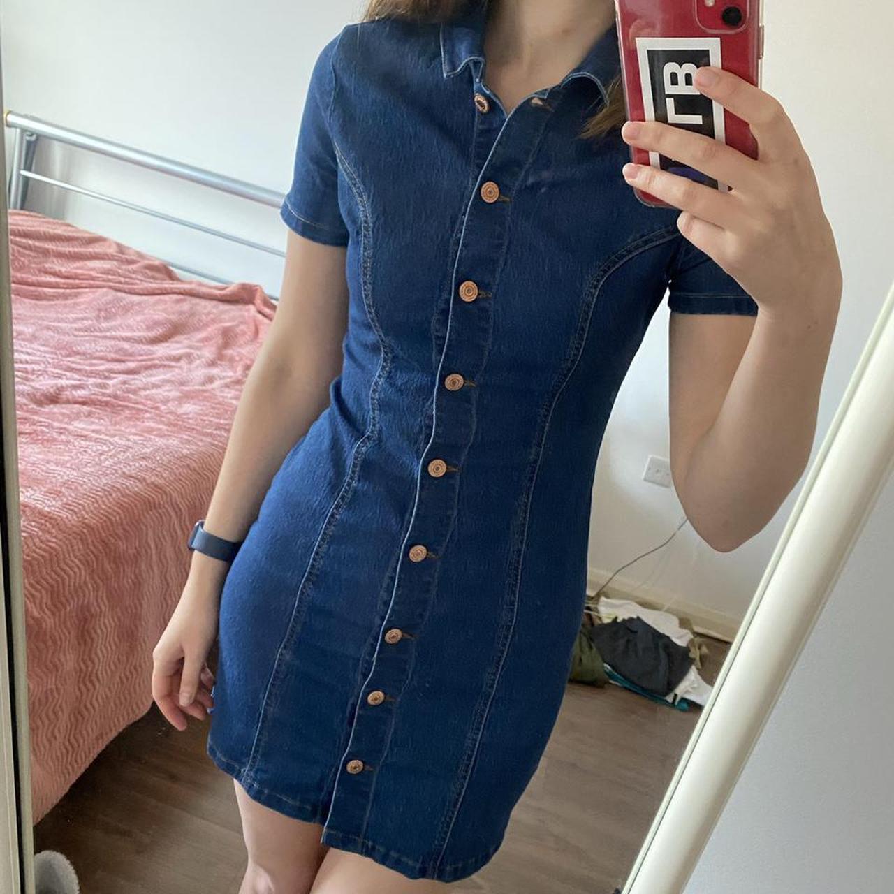 new look denim dress uk
