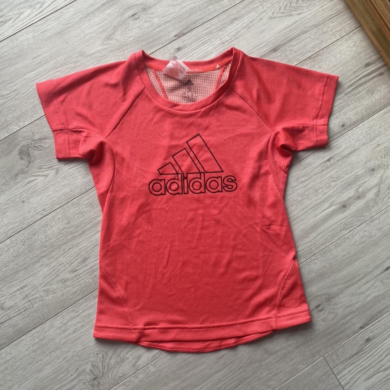 Pink Adidas sports top, size XS, bought at £20... - Depop