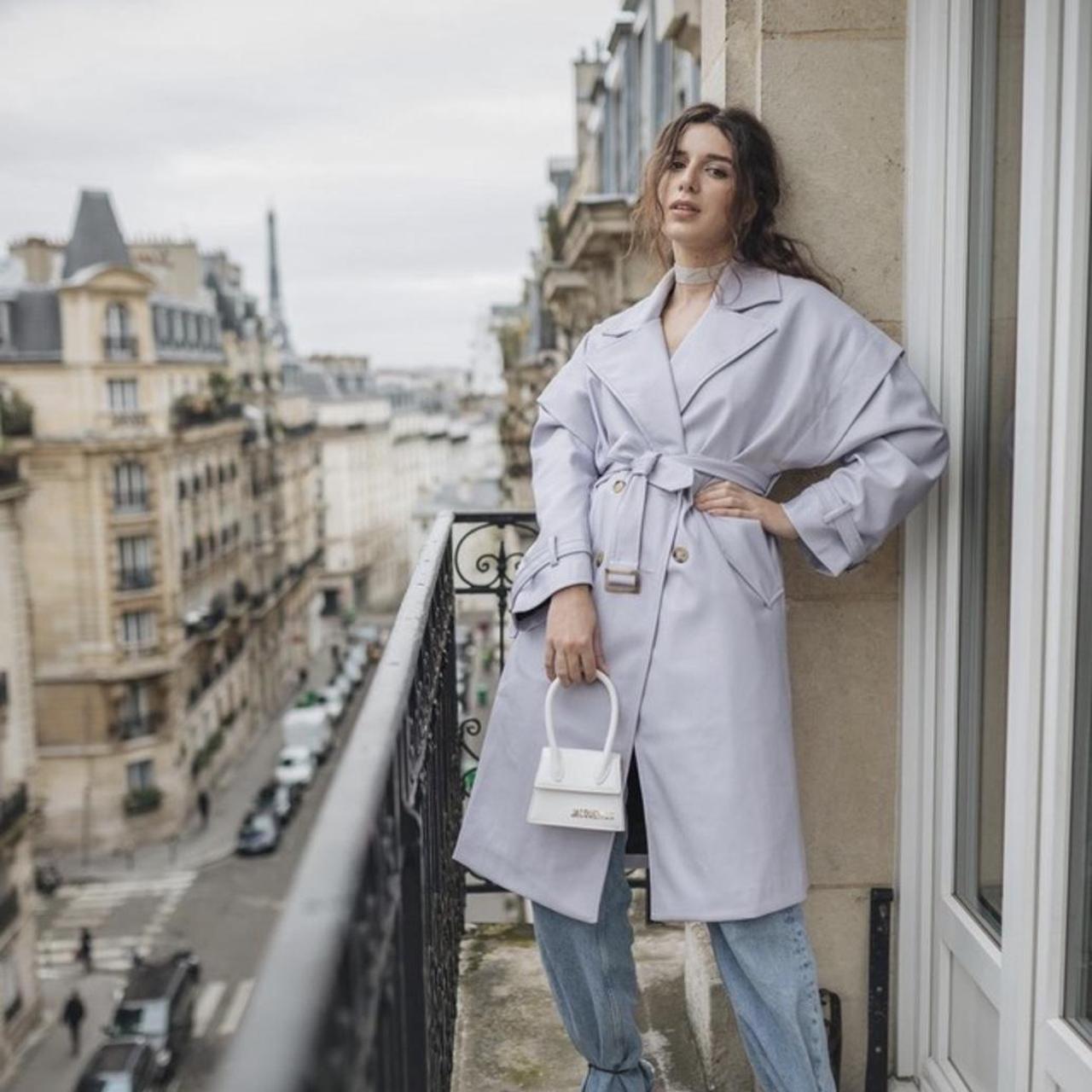 lavender trench coat