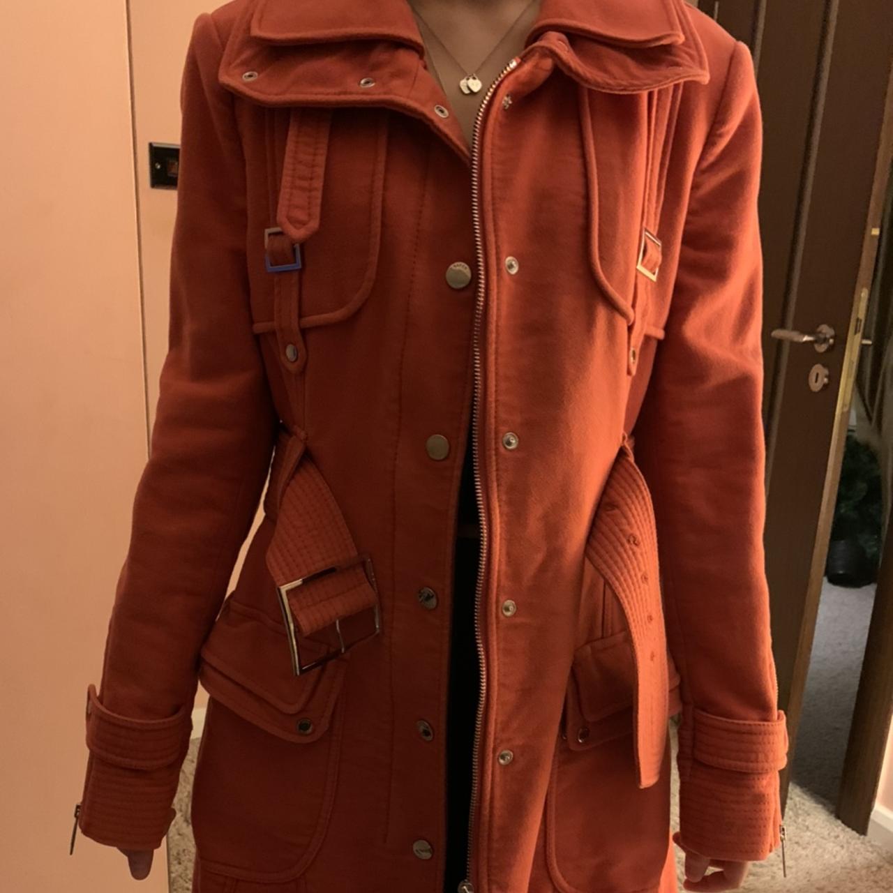 Karen millen store burnt orange coat