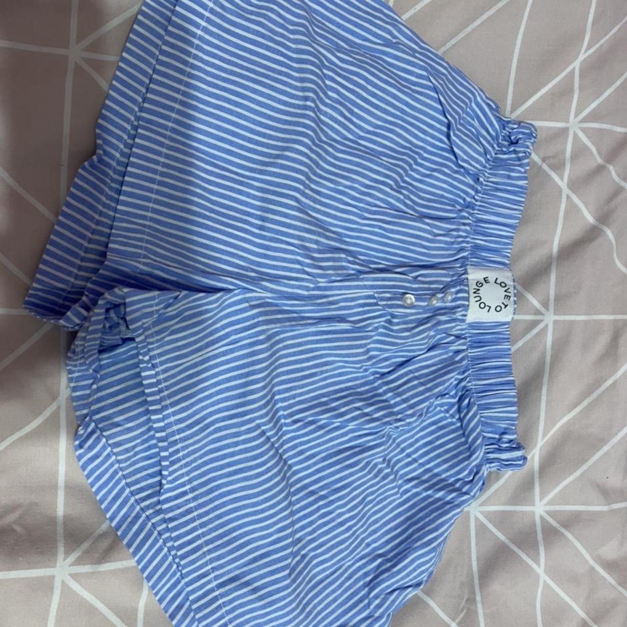 Blue pj shorts From primark Size 2 extra small (... Depop