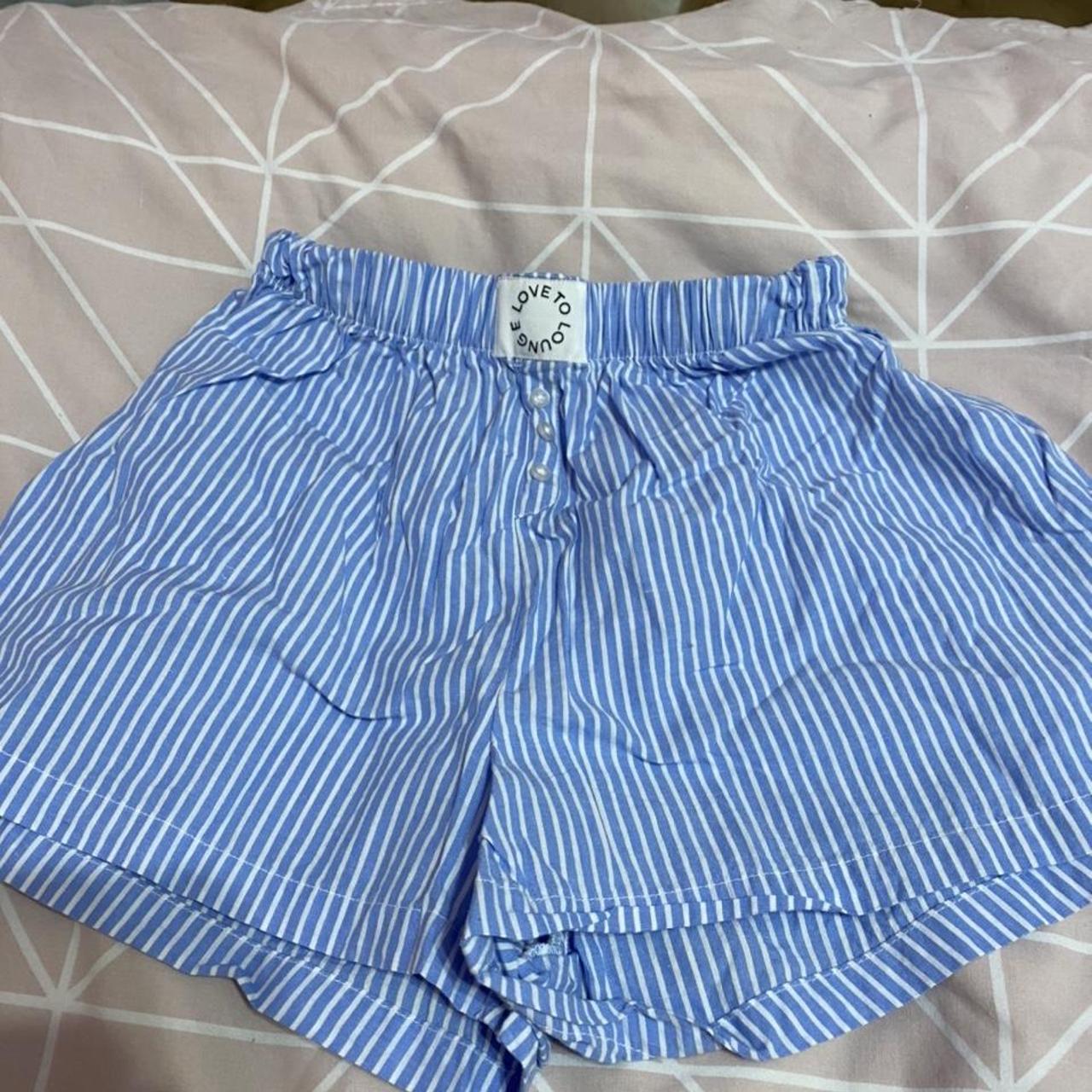 Blue pj shorts From primark Size 2 extra small (... Depop