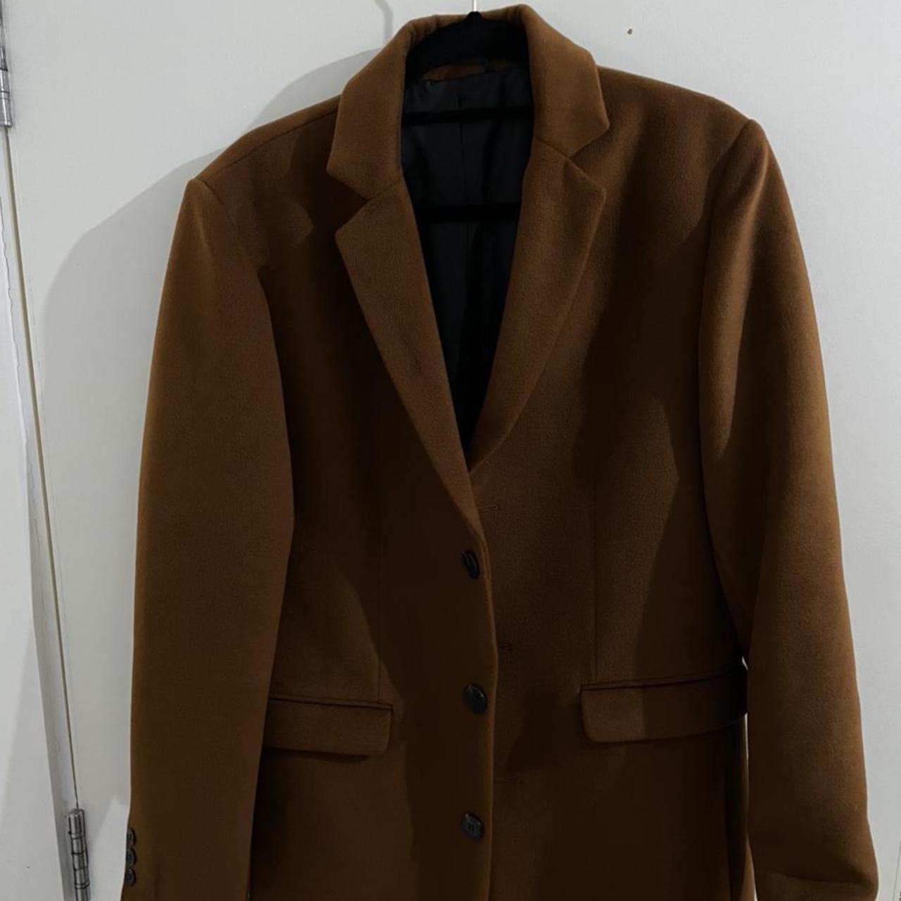 River Island Men's Brown Coat Depop
