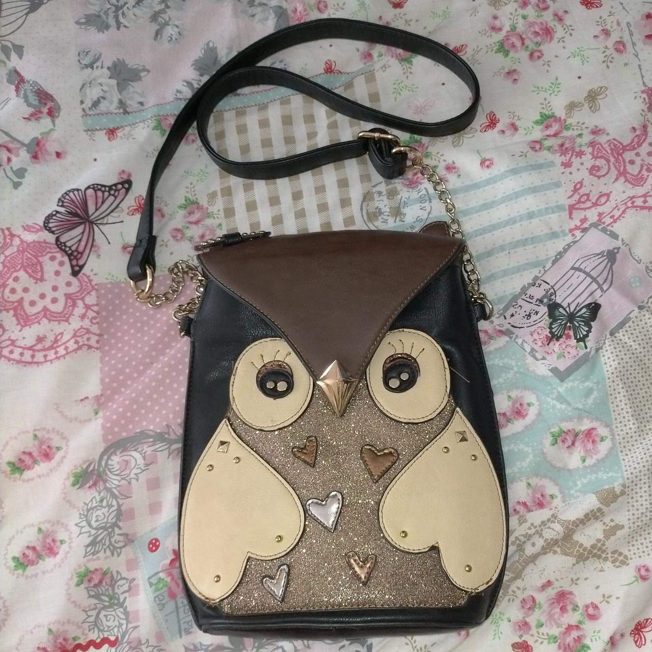 Owl Cross Body Shoulder Bag by LYDC London. Measures Depop