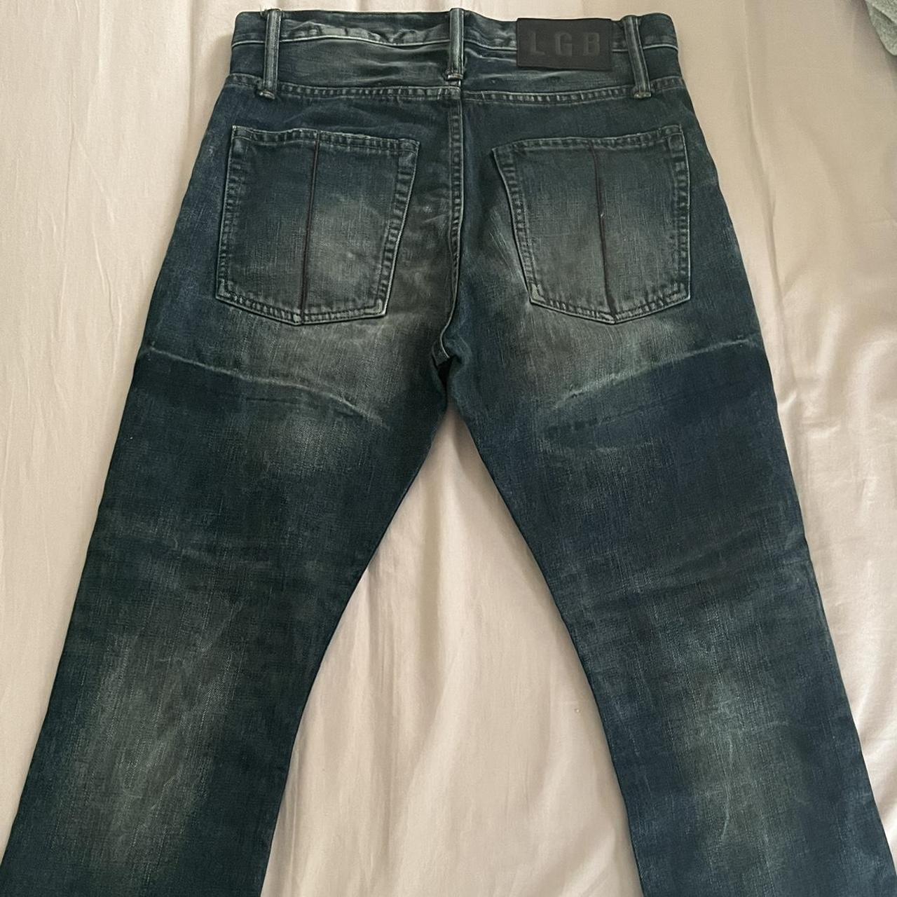 Vintage L.G.B. Le Grand Bleu denim Low waisted... - Depop