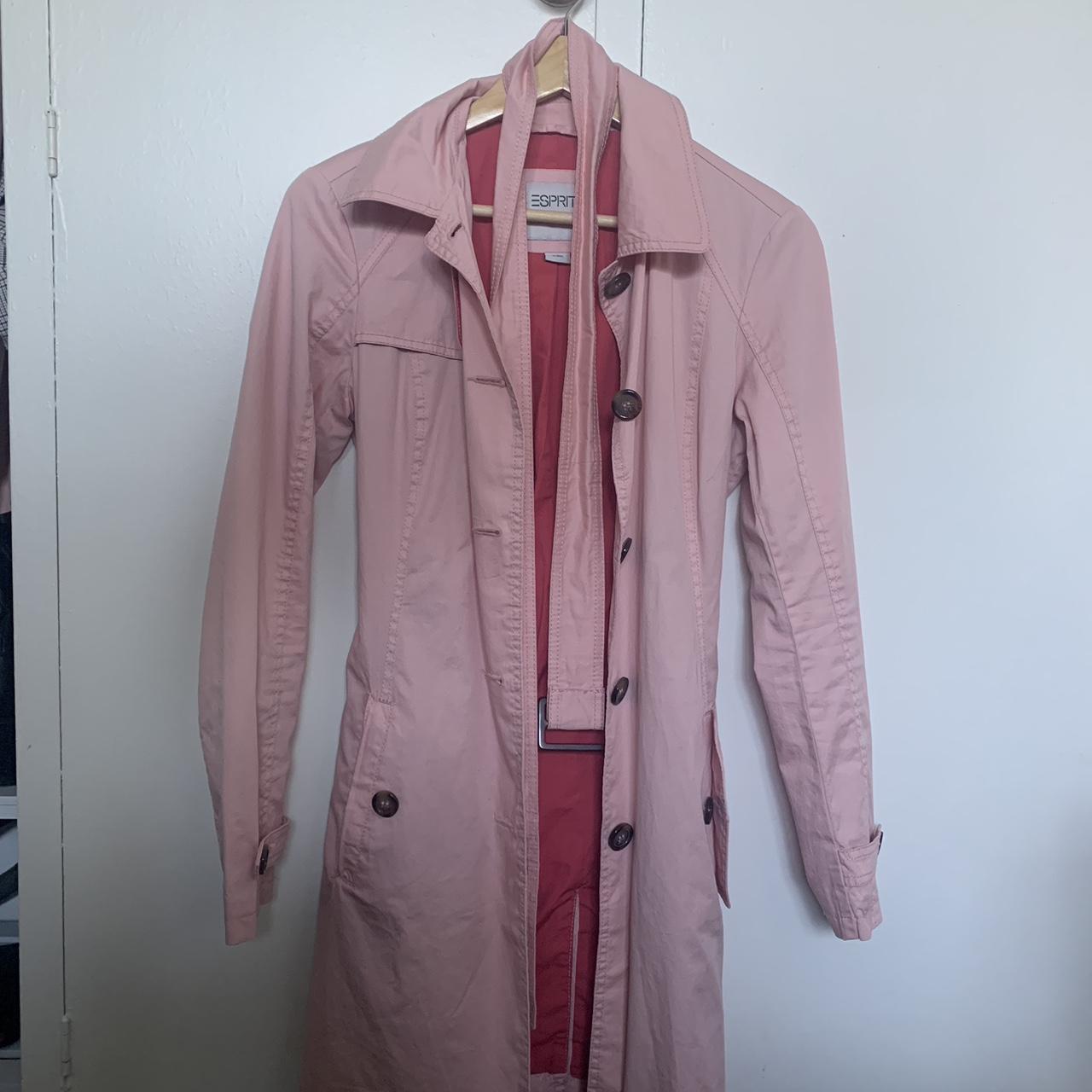 Esprit Women's Pink Coat | Depop