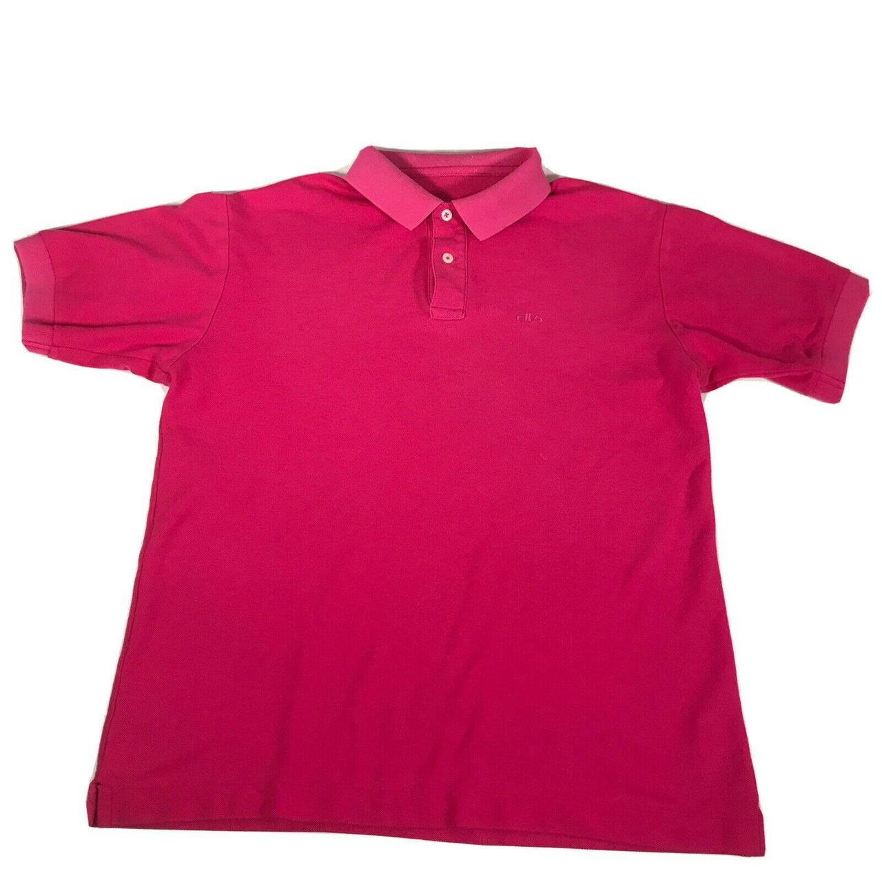 Fila Men's Pink Polo-shirts | Depop