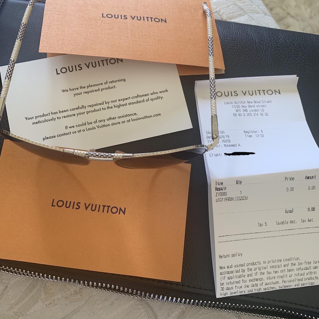 New Louis Vuitton Charleston Sunglasses . Worn once - Depop