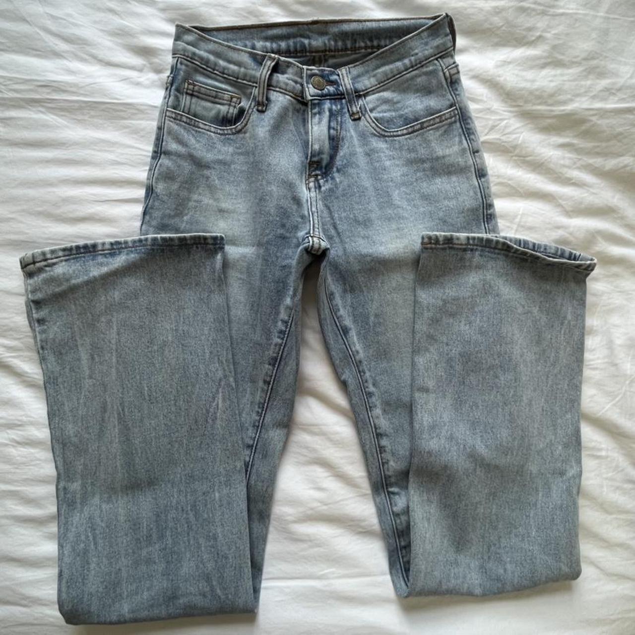 Brandy Melville bootcut low rise jeans. • worn a... - Depop