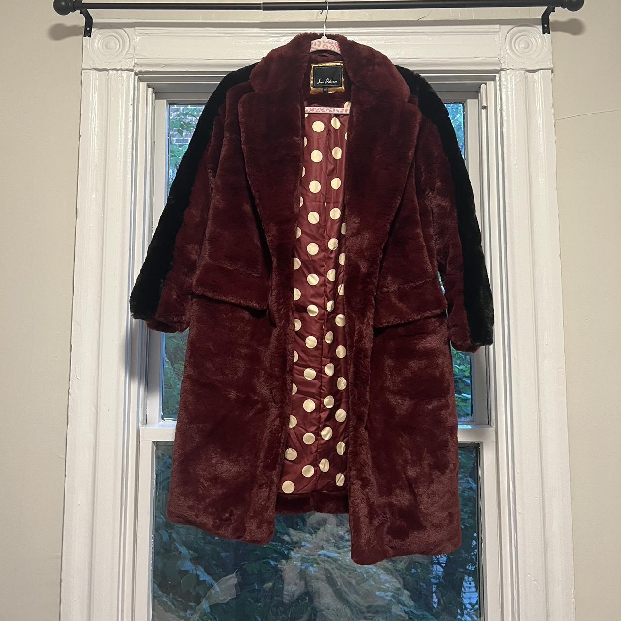 Sam Edelman burgundy faux fur Depop
