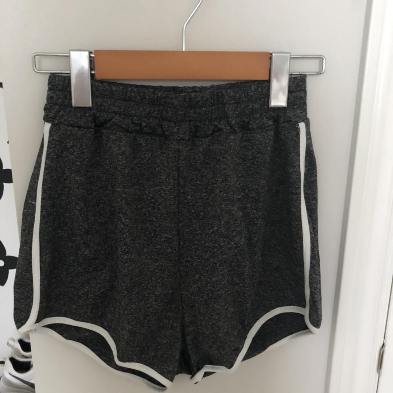 Women's Black and White Shorts | Depop