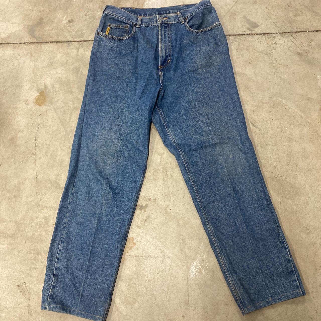 Armani Jeans Men's Blue Jeans | Depop