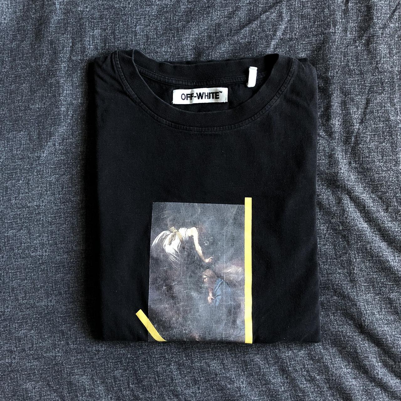 off white cut off t shirt