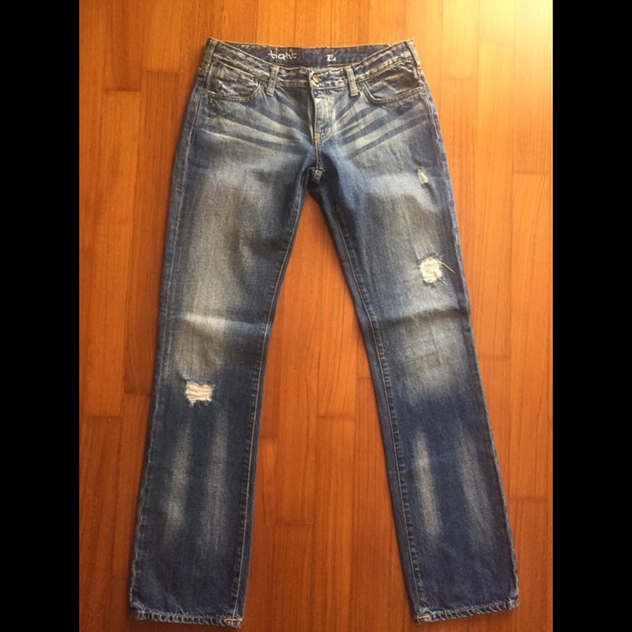 Zu Elements jeans da donna vita bassa, gamba Depop
