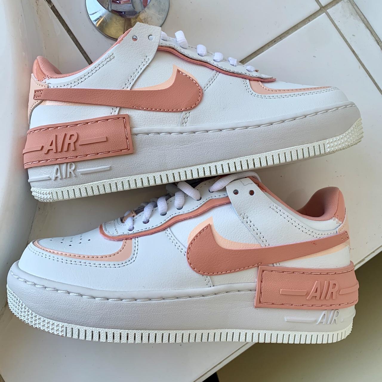 Nike air force 1 deals shadow white coral pink