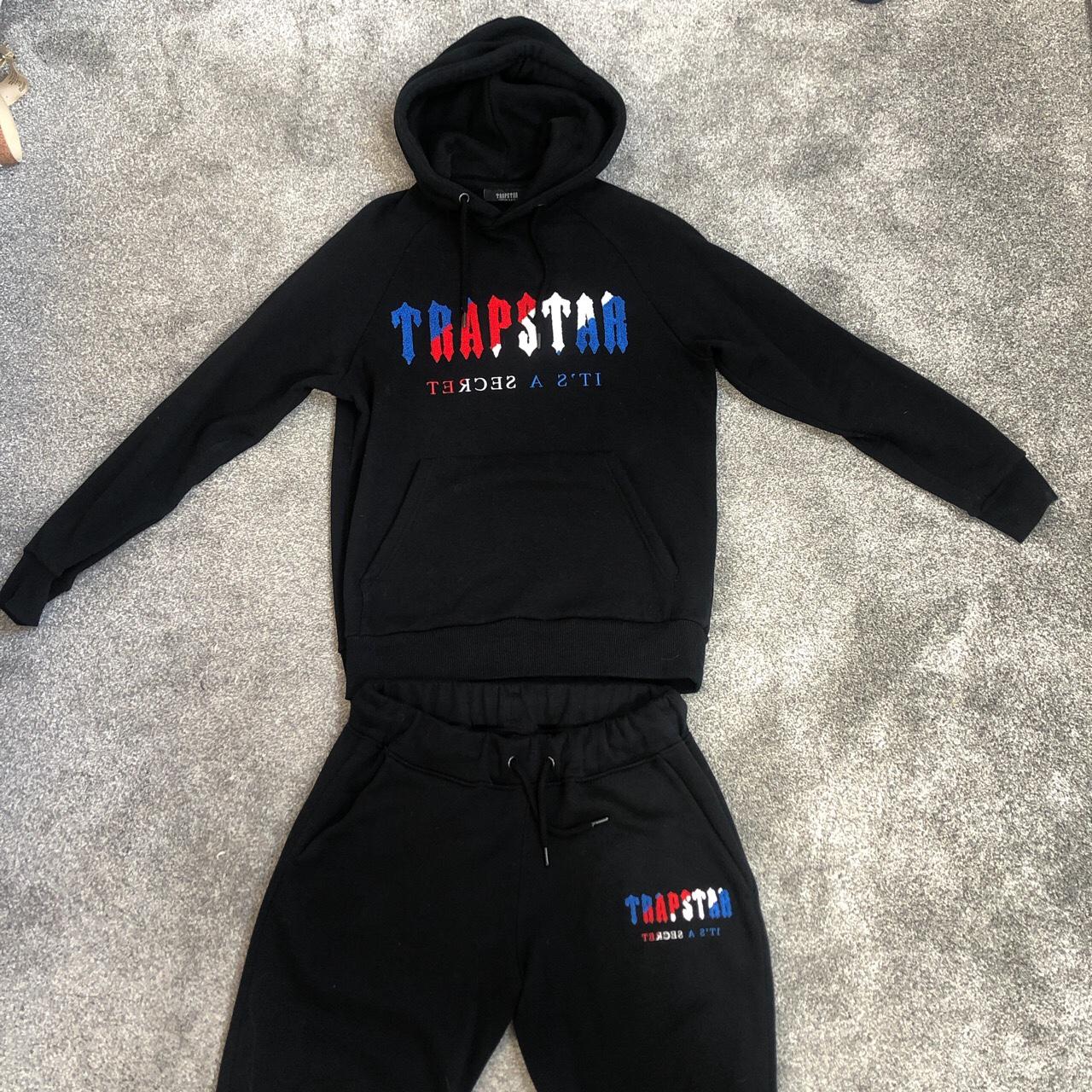 Trapstar Chenille Decoded Hooded Tracksuit - Black.... - Depop