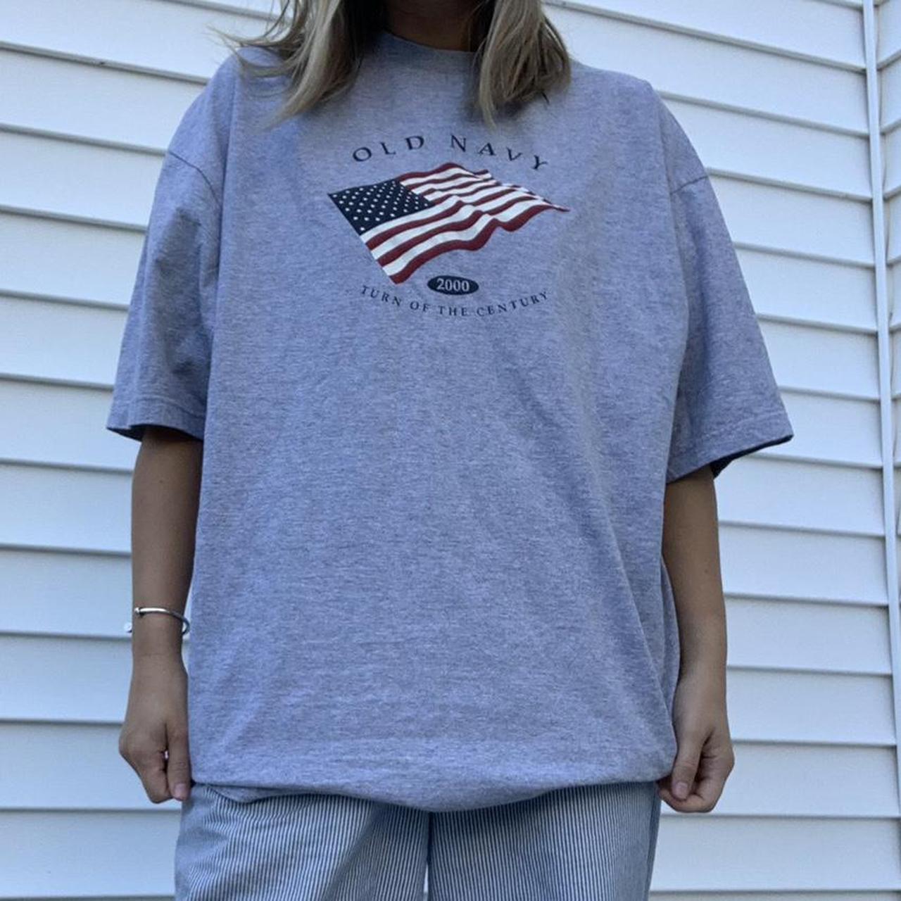 vintage old navy american flag shirt