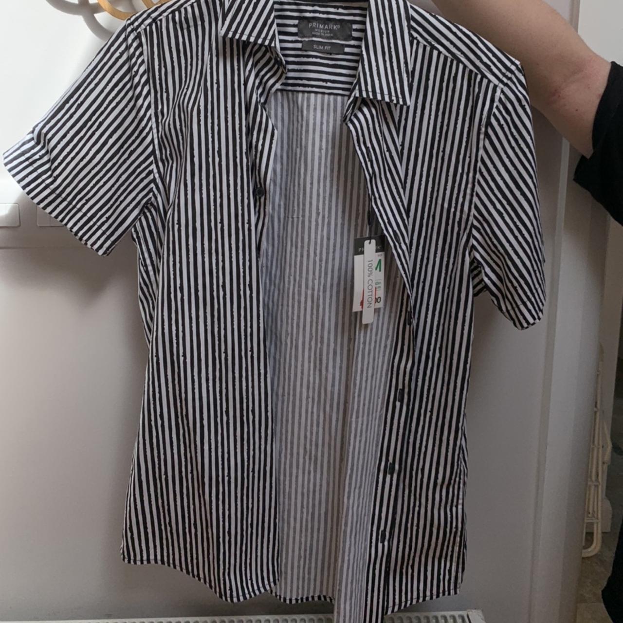 Black and white striped shirt outlet primark