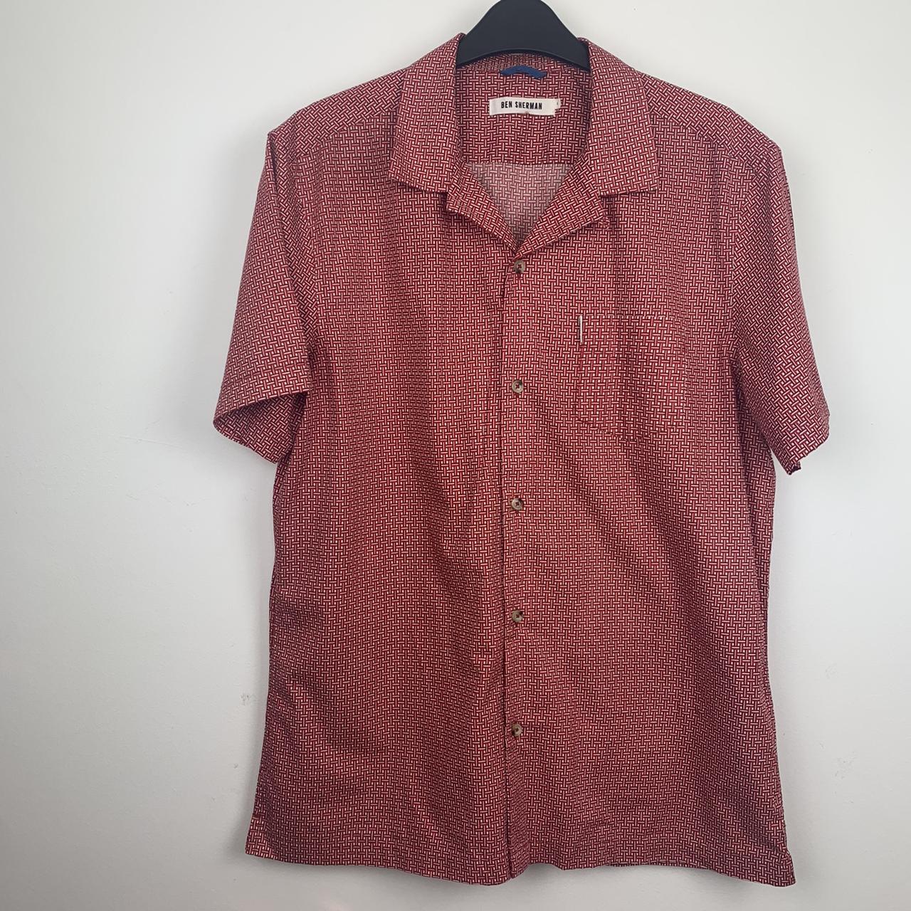 Ben Sherman red check shirt size L. 100% cotton.... - Depop