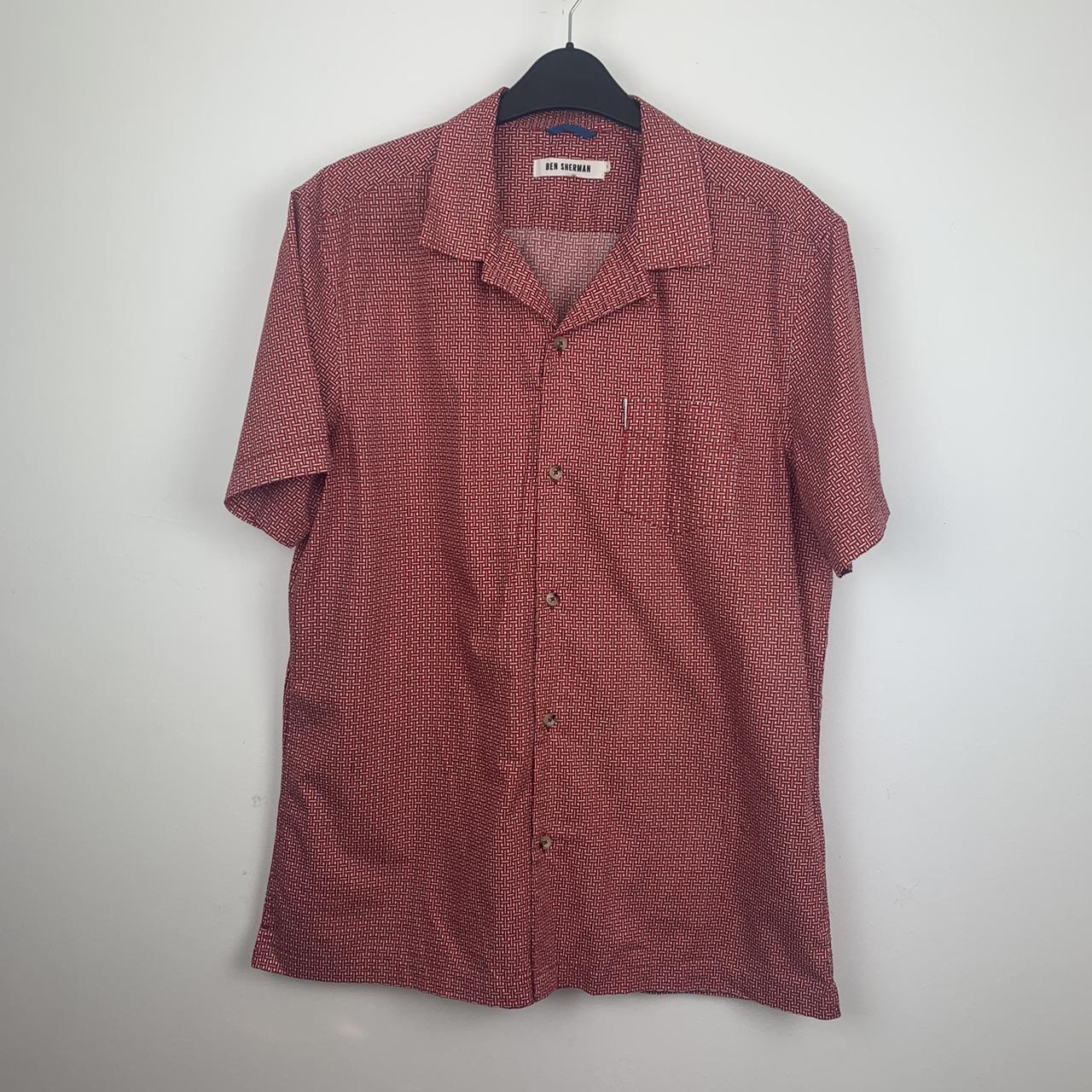 Ben Sherman red check shirt size L. 100% cotton.... - Depop