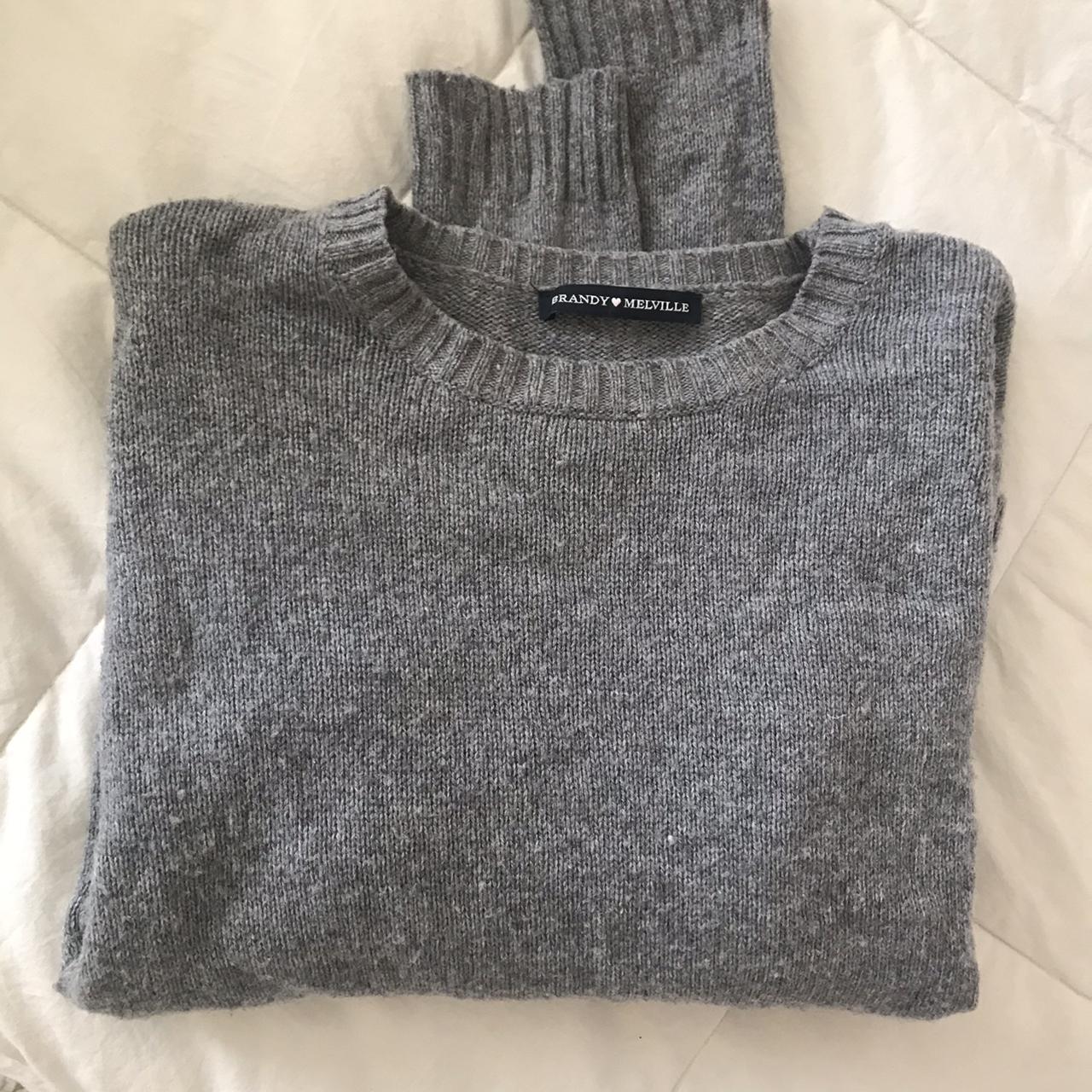 Grey brandy sweater / gently worn w a little piling... - Depop