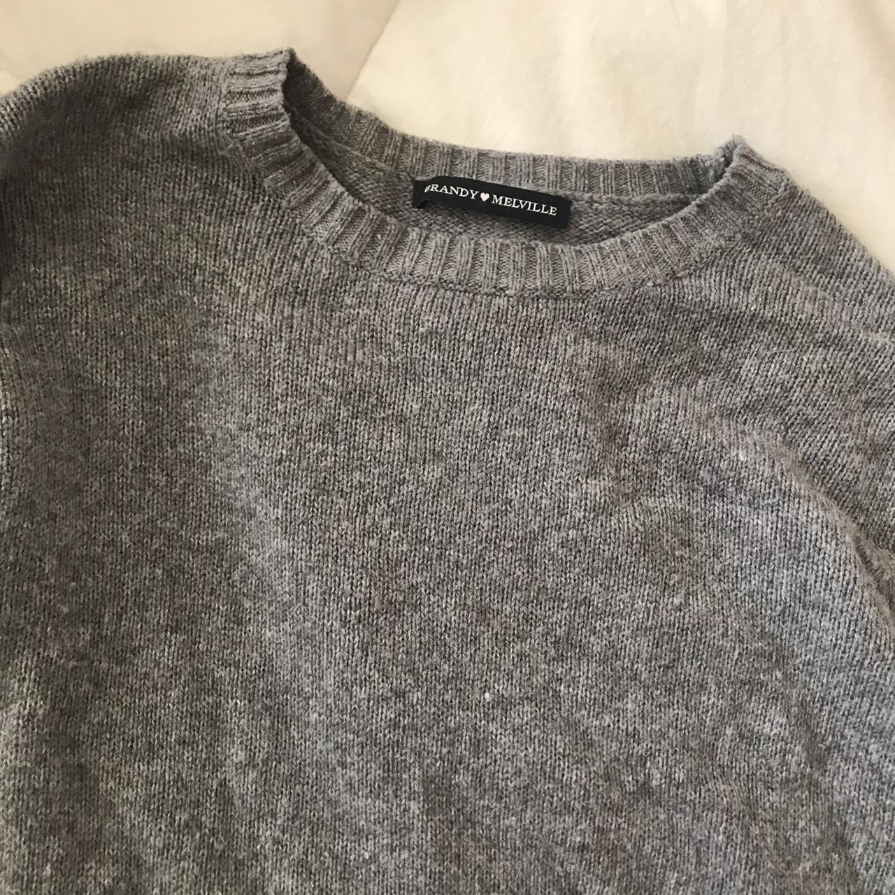 Grey brandy sweater / gently worn w a little piling... - Depop