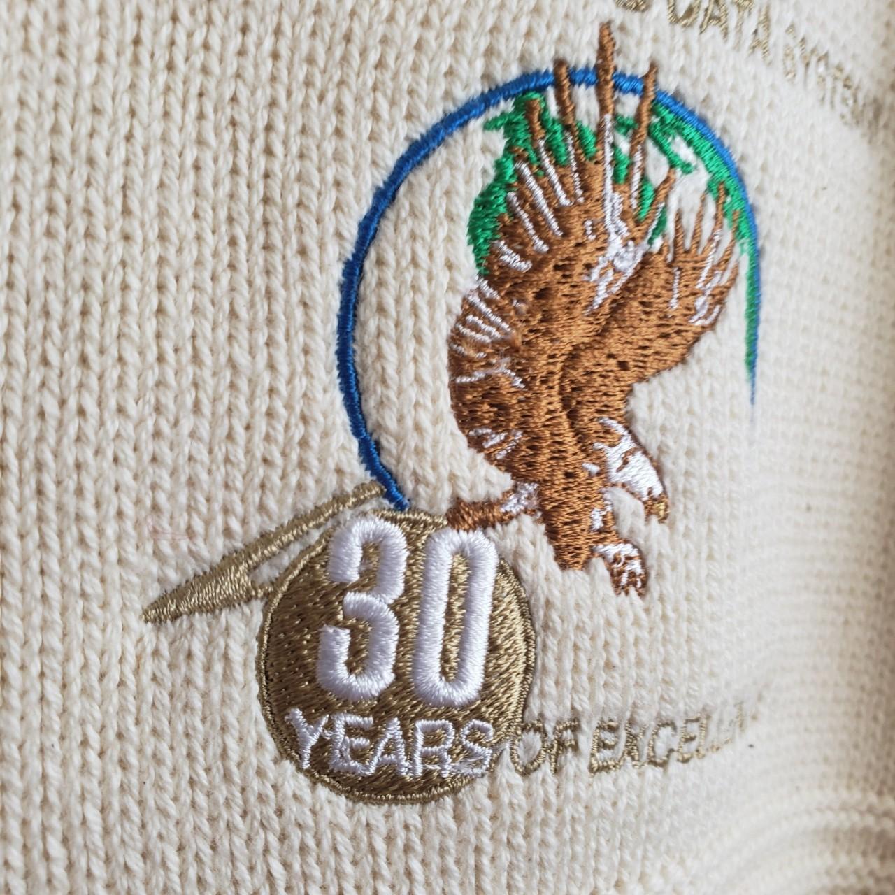 Vantage Mens Cotton Cream Sweater size L made in... Depop