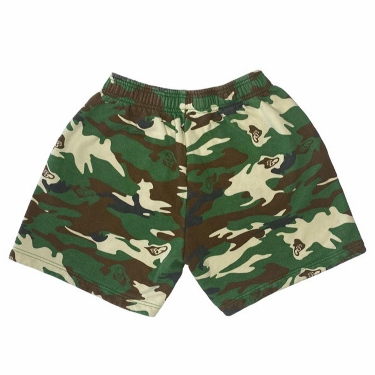 Warren Lotas Camouflage Print Jogger Shorts - Green, 14.5 Rise Shorts,  Clothing - WZPOA20271