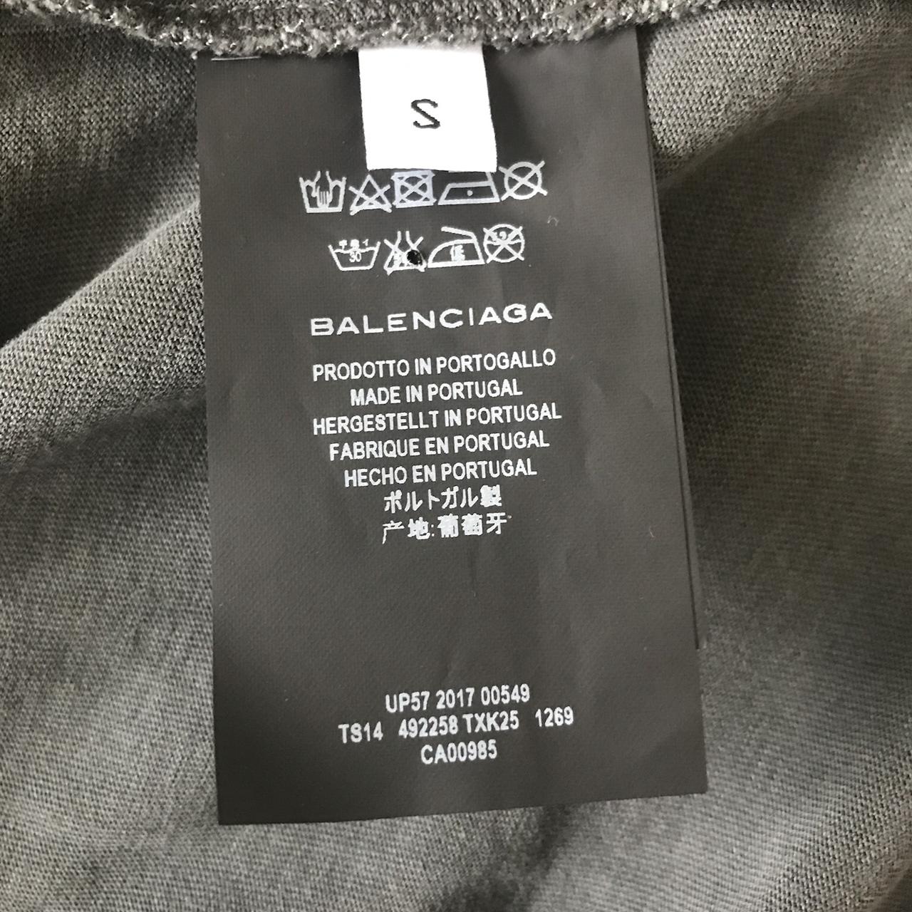Balenciaga Logo Print TShirt White BALEN008  Deal Hub
