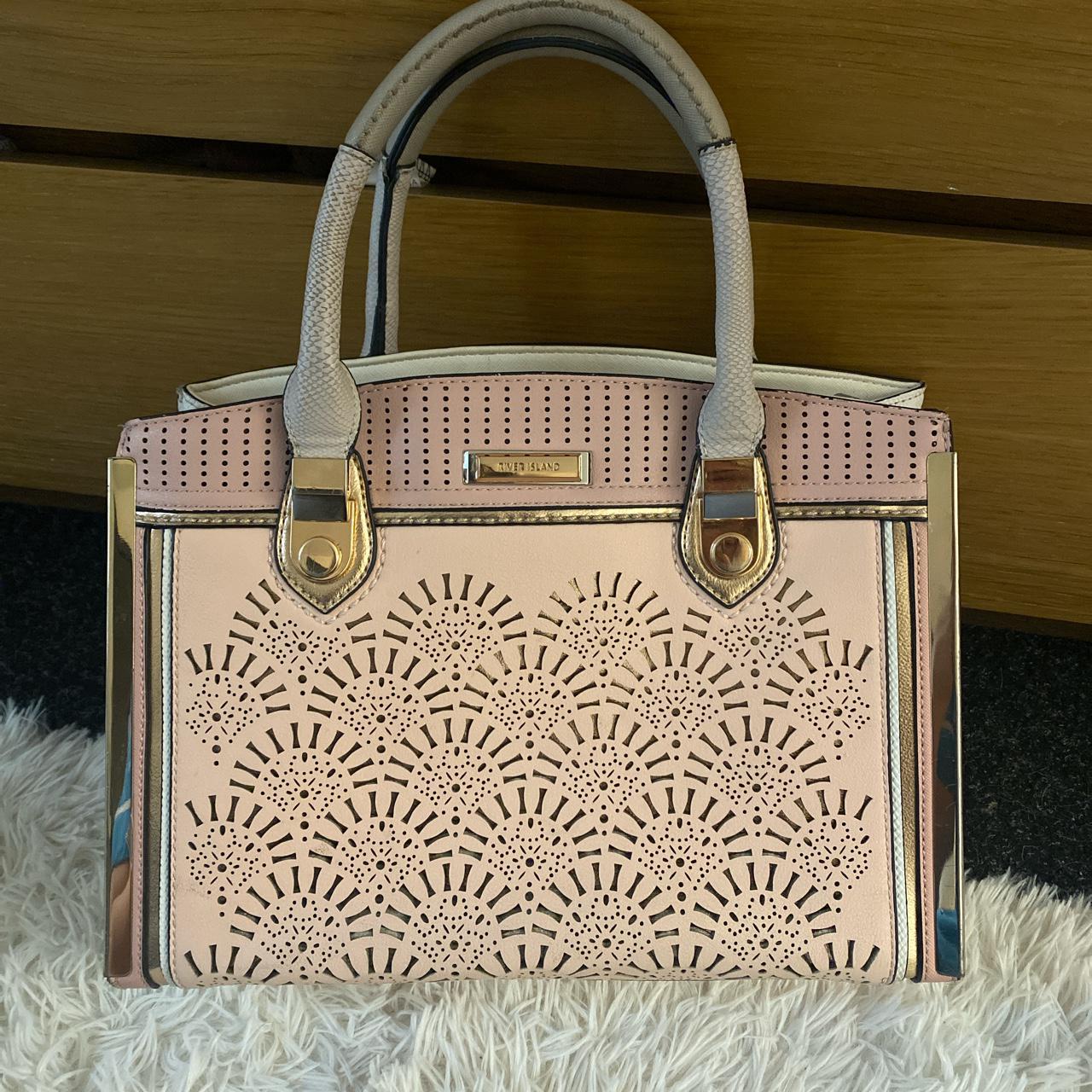 River island rose gold best sale beach bag